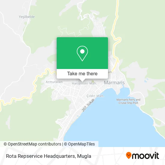 Rota Repservice Headquarters map