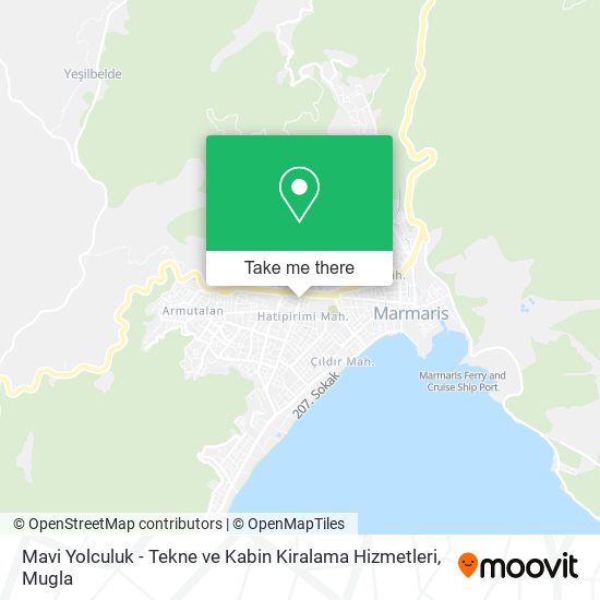 Mavi Yolculuk - Tekne ve Kabin Kiralama Hizmetleri map
