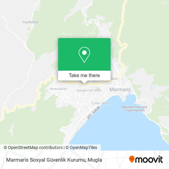 Marmaris Sosyal Güvenlik Kurumu map