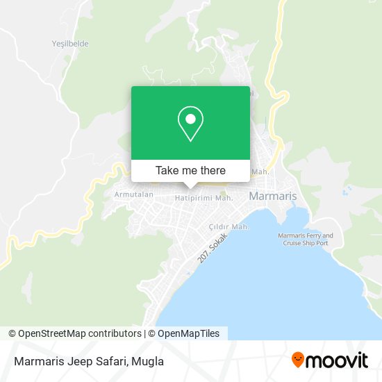 Marmaris Jeep Safari map