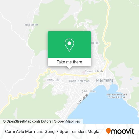 Cami Avlu Marmaris Gençlik Spor Tesisleri map