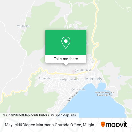 Mey Içki&Diageo Marmaris Ontrade Office map