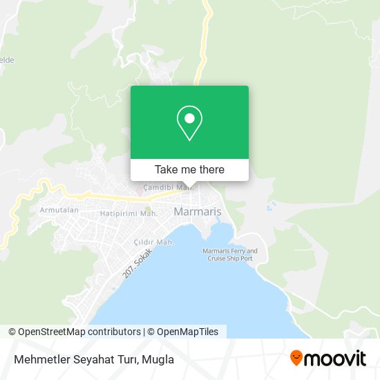 Mehmetler Seyahat Turı map