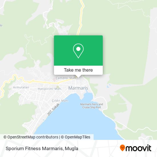 Sporium Fitness Marmaris map