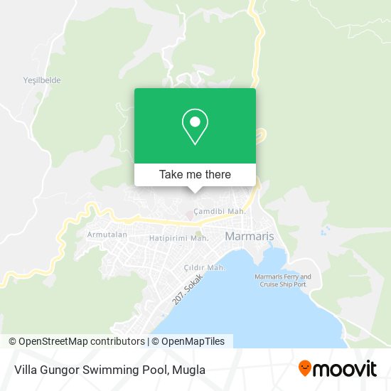 Villa Gungor Swimming Pool map