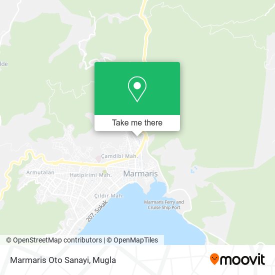 Marmaris Oto Sanayi map
