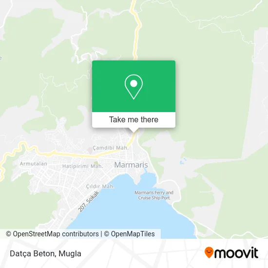 Datça Beton map