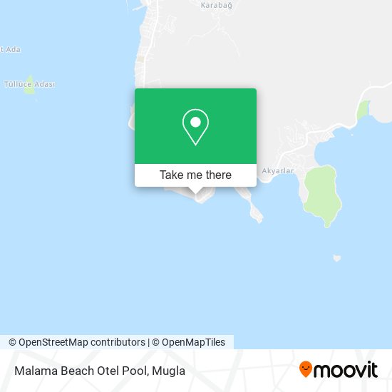 Malama Beach Otel Pool map