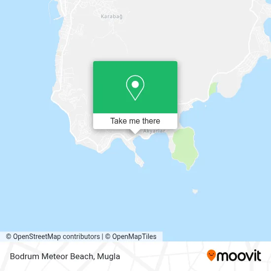 Bodrum Meteor Beach map