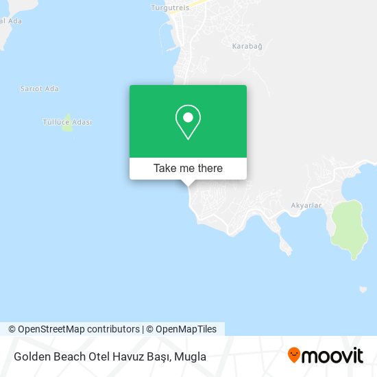 Golden Beach Otel Havuz Başı map