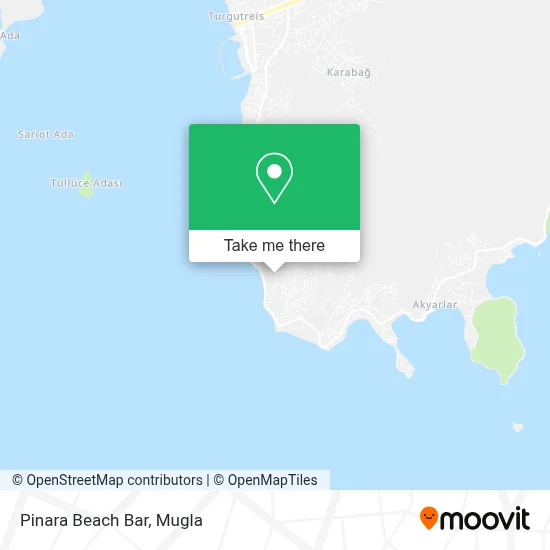 Pinara Beach Bar map