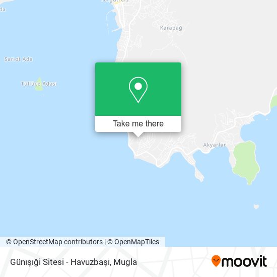 Günışıği Sitesi - Havuzbaşı map