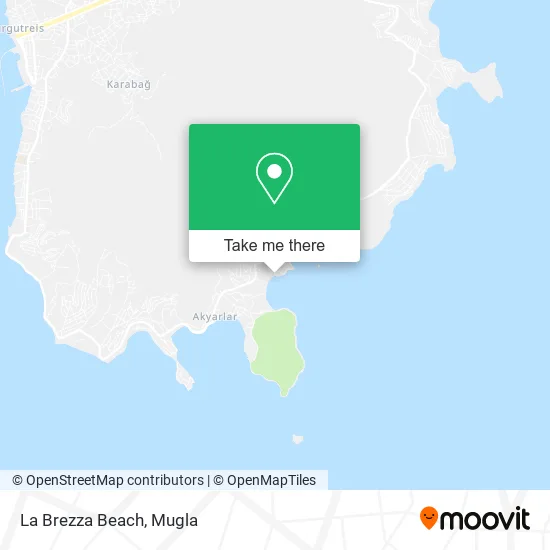 La Brezza Beach map