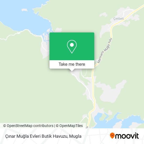 Çınar Muğla Evleri Butik Havuzu map