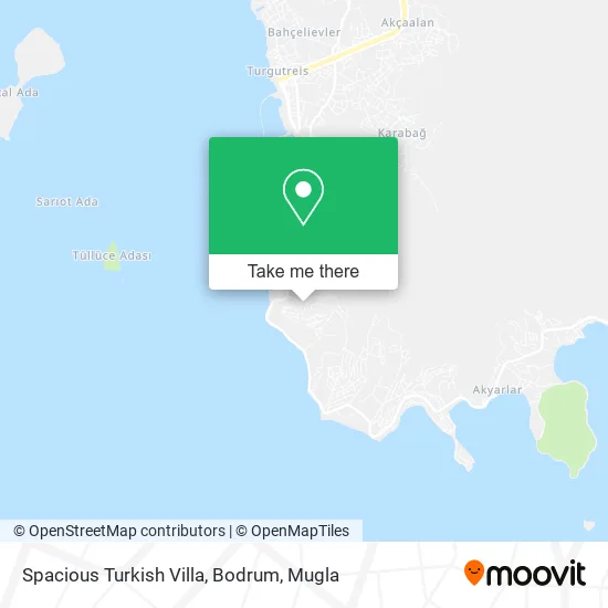Spacious Turkish Villa, Bodrum map