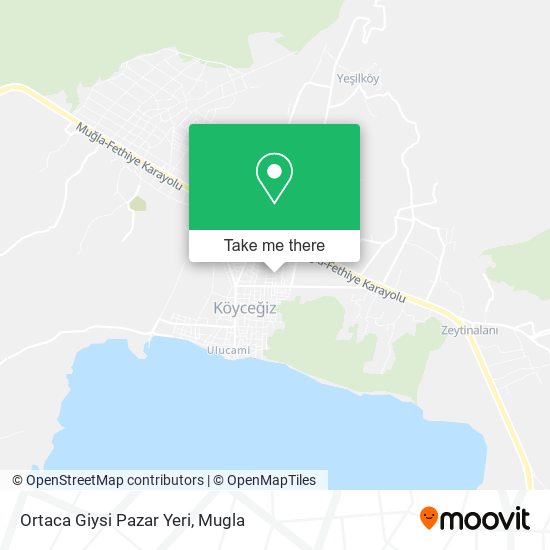Ortaca Giysi Pazar Yeri map