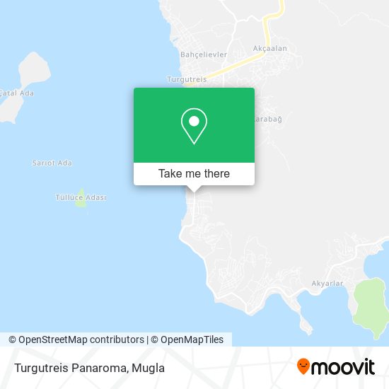 Turgutreis Panaroma map