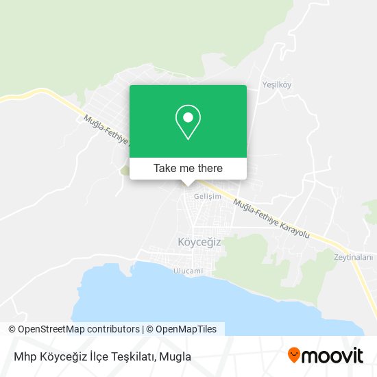 Mhp Köyceğiz İlçe Teşkilatı map