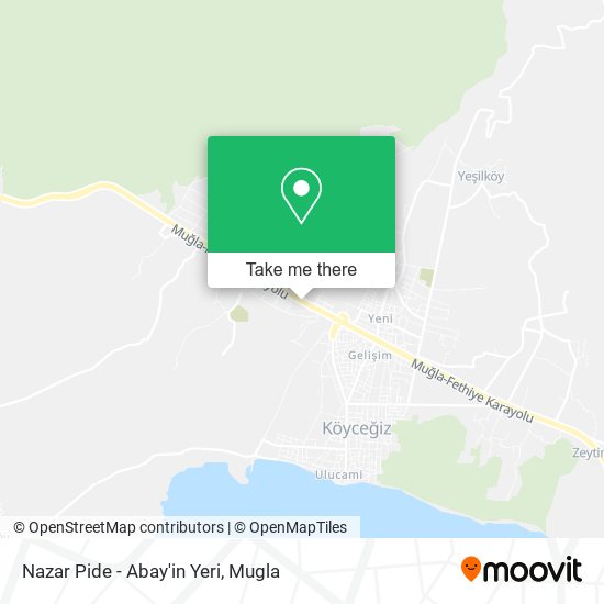 Nazar Pide - Abay'in Yeri map
