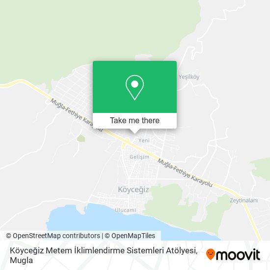 Köyceğiz Metem İklimlendirme Sistemleri Atölyesi map