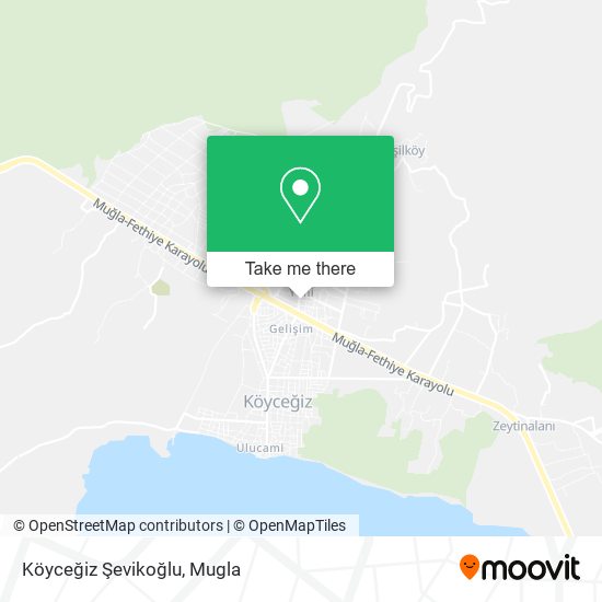 Köyceğiz Şevikoğlu map