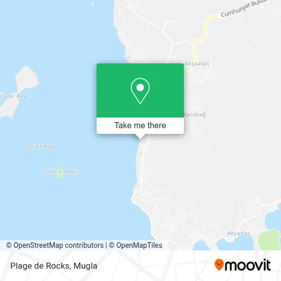 Plage de Rocks map