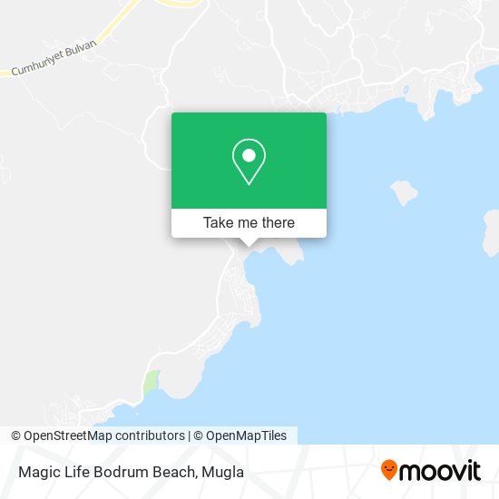 Magic Life Bodrum Beach map