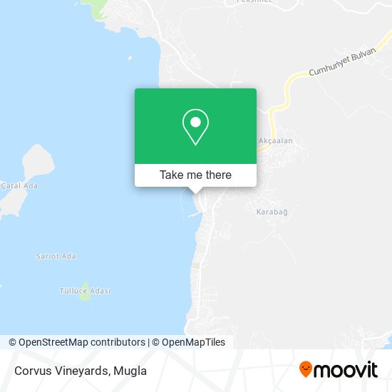 Corvus Vineyards map