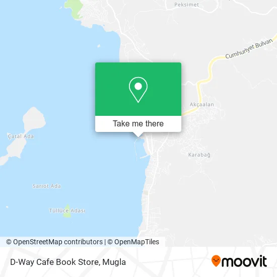 D-Way Cafe Book Store map