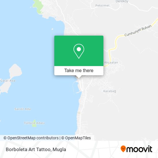Borboleta Art Tattoo map