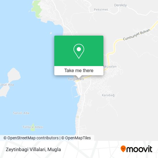 Zeytinbagi Villalari map