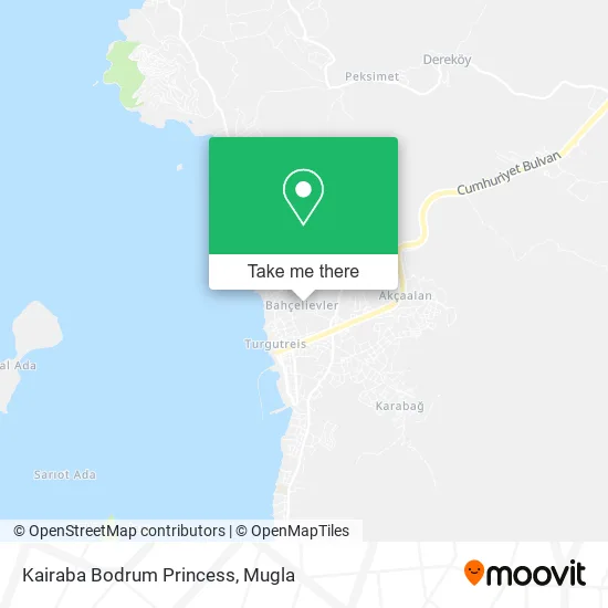 Kairaba Bodrum Princess map