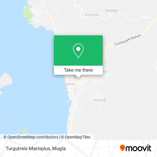Turgutreis Marinplus map