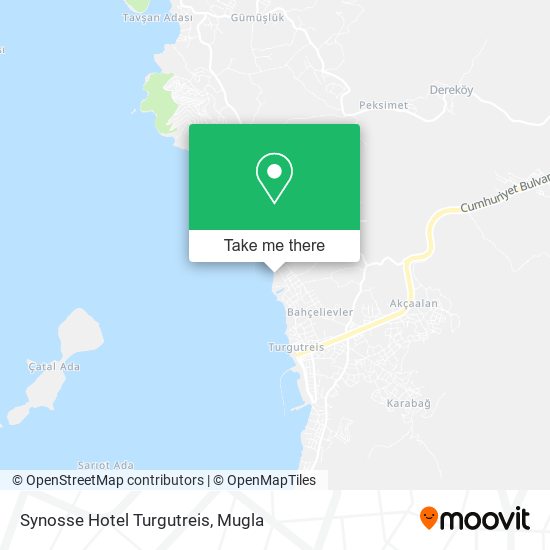 Synosse Hotel Turgutreis map
