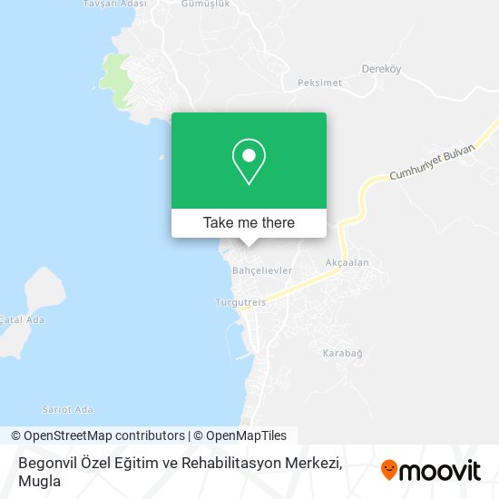 Begonvil Özel Eğitim ve Rehabilitasyon Merkezi map