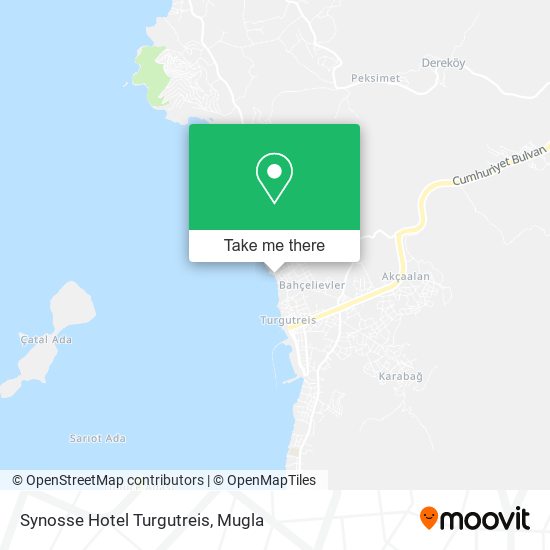 Synosse Hotel Turgutreis map