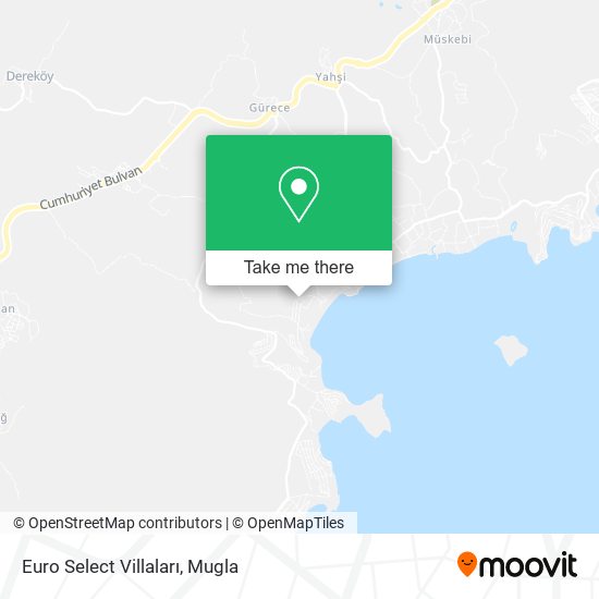Euro Select Villaları map