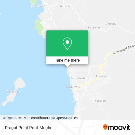 Dragut Point Pool map