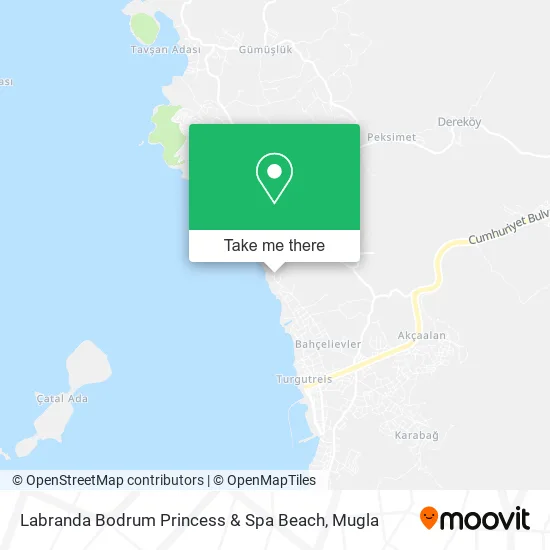 Labranda Bodrum Princess & Spa Beach map