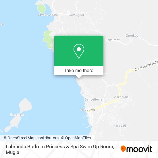 Labranda Bodrum Princess & Spa Swim Up Room map