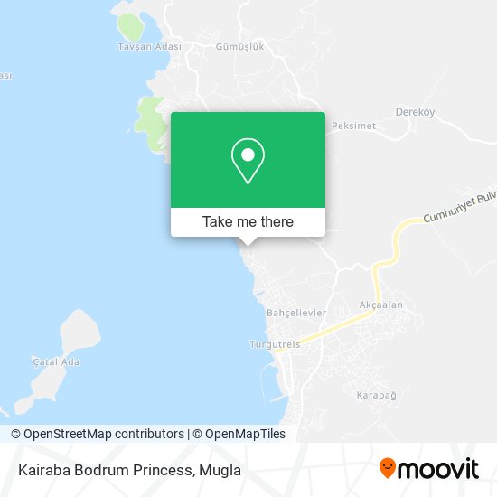 Kairaba Bodrum Princess map
