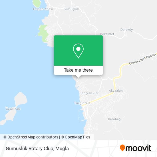 Gumusluk Rotary Clup map