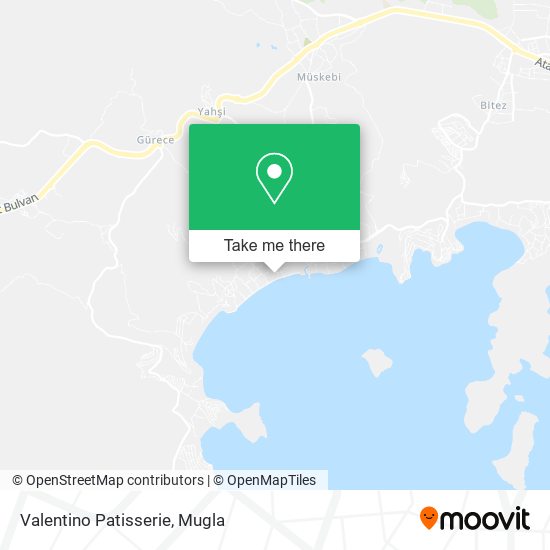 Valentino Patisserie map