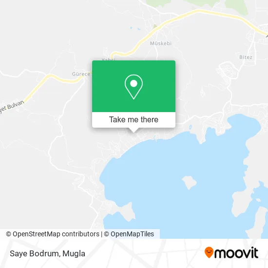 Saye Bodrum map