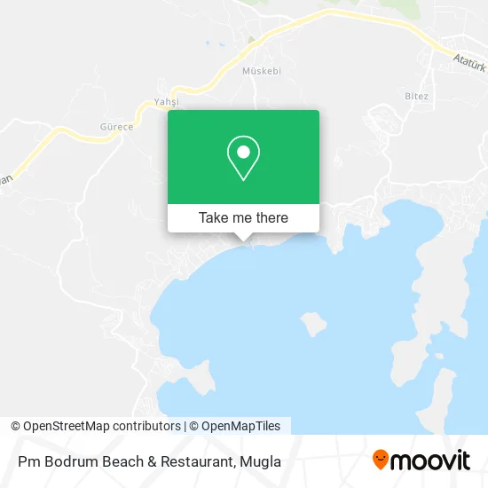 Pm Bodrum Beach & Restaurant map