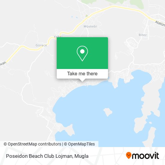 Poseidon Beach Club Lojman map