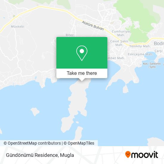 Gündönümü Residence map