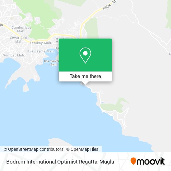 Bodrum International Optimist Regatta map