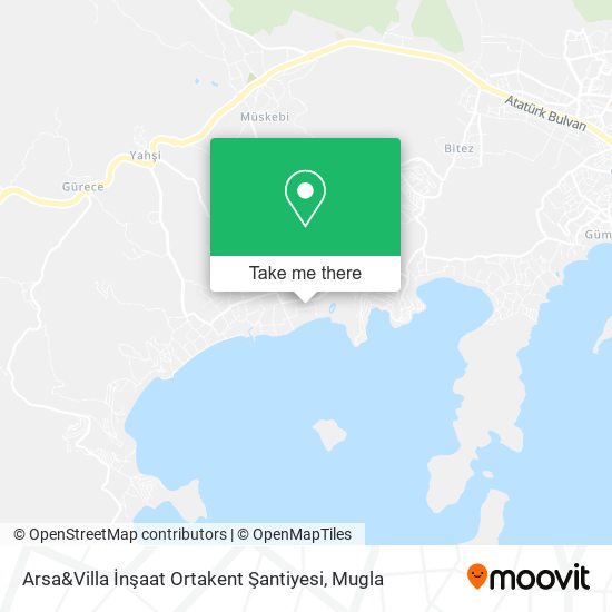 Arsa&Villa İnşaat Ortakent Şantiyesi map