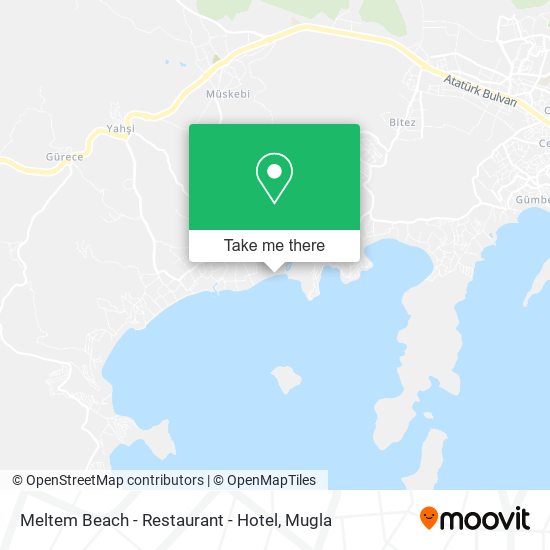 Meltem Beach - Restaurant - Hotel map